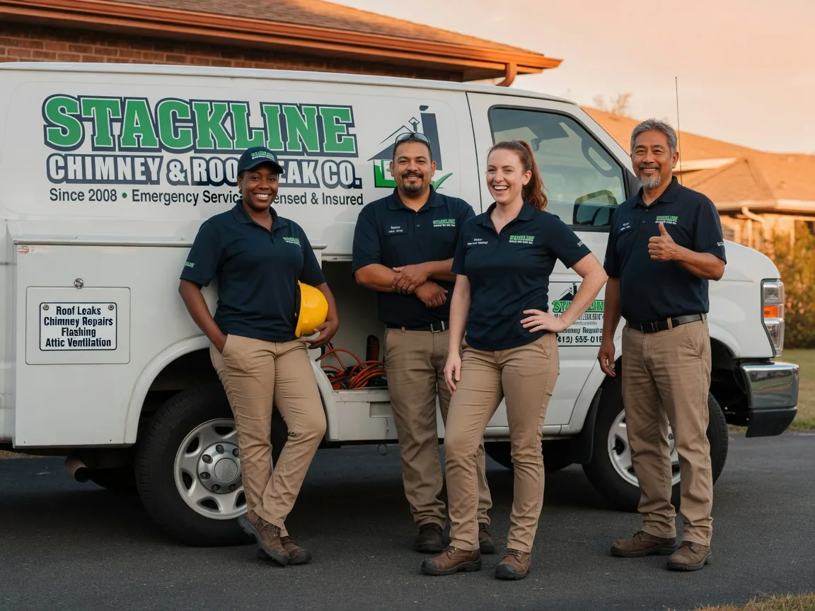 Chimney flashing repair company in Delco, NC